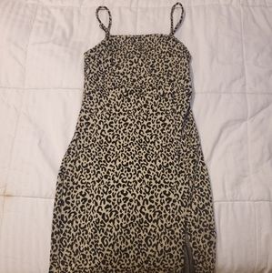 ZARA leopard slit maxi